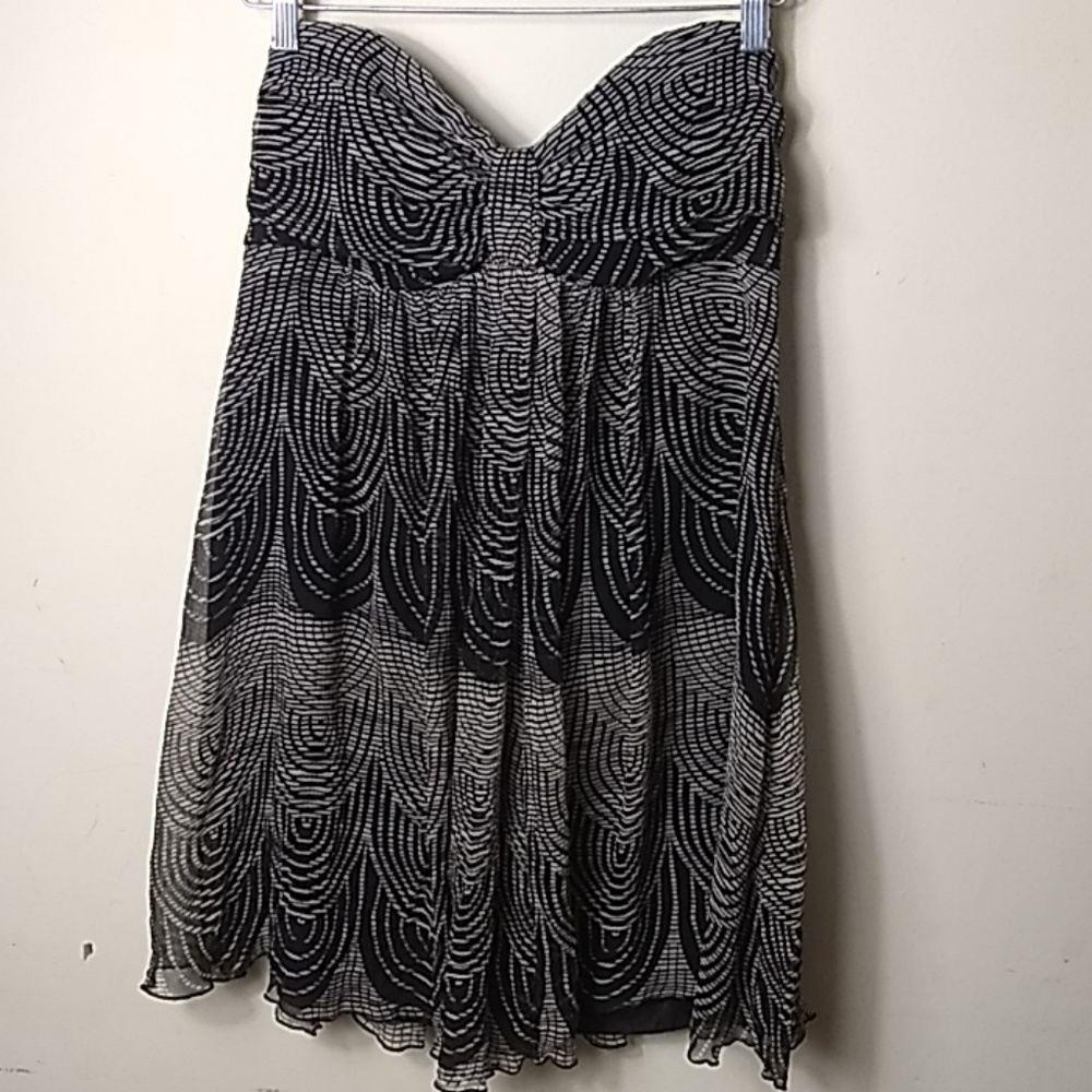 EXPRESS Bow-Front Handkerchief Hem Dress